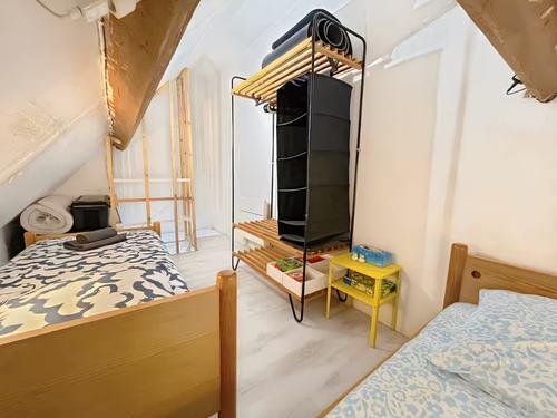 Coin couchage enfants en mezzanine