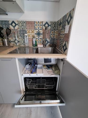 Cuisine, carrelage et lave-vaisselle